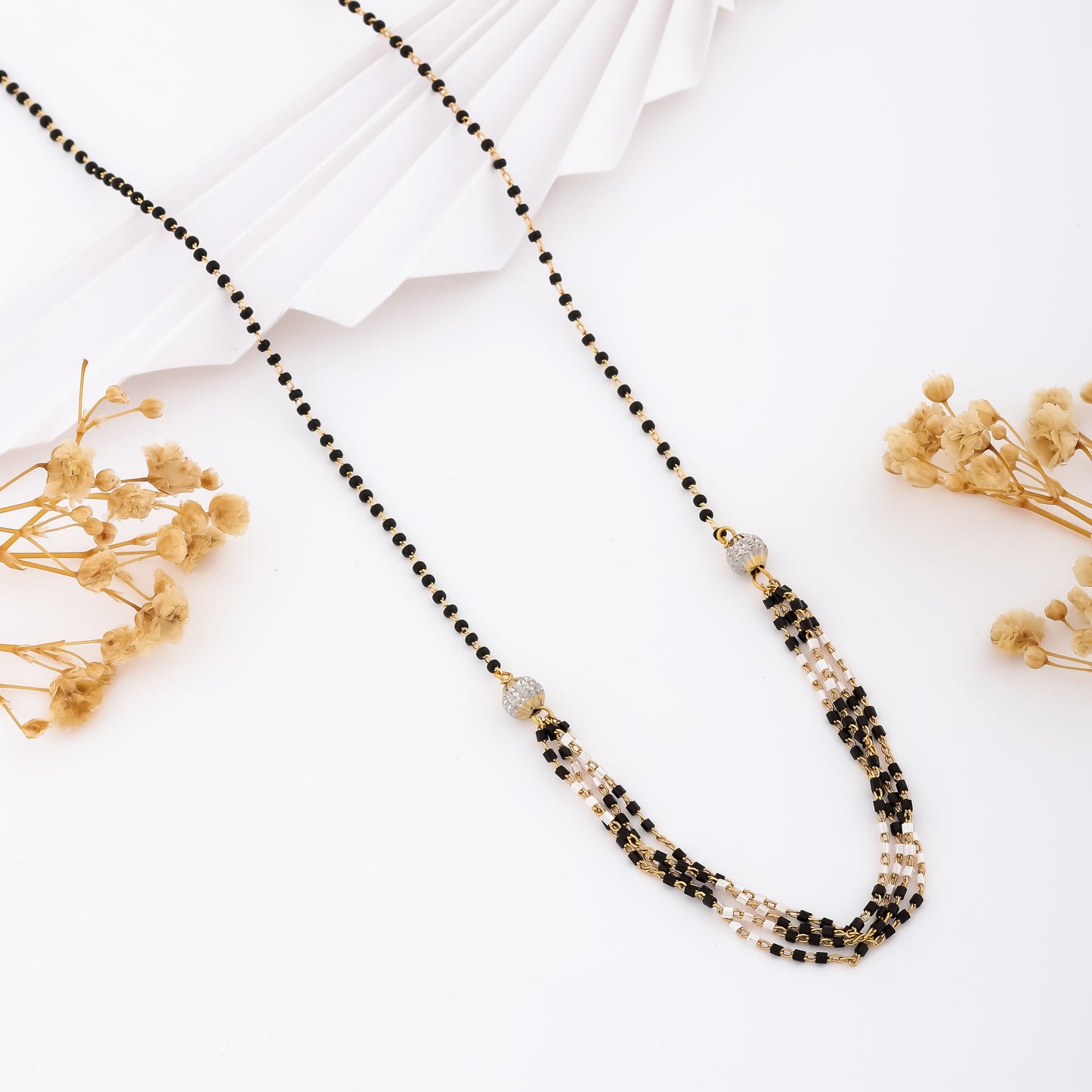 Half Mala Type Round Royal Mangalsutra