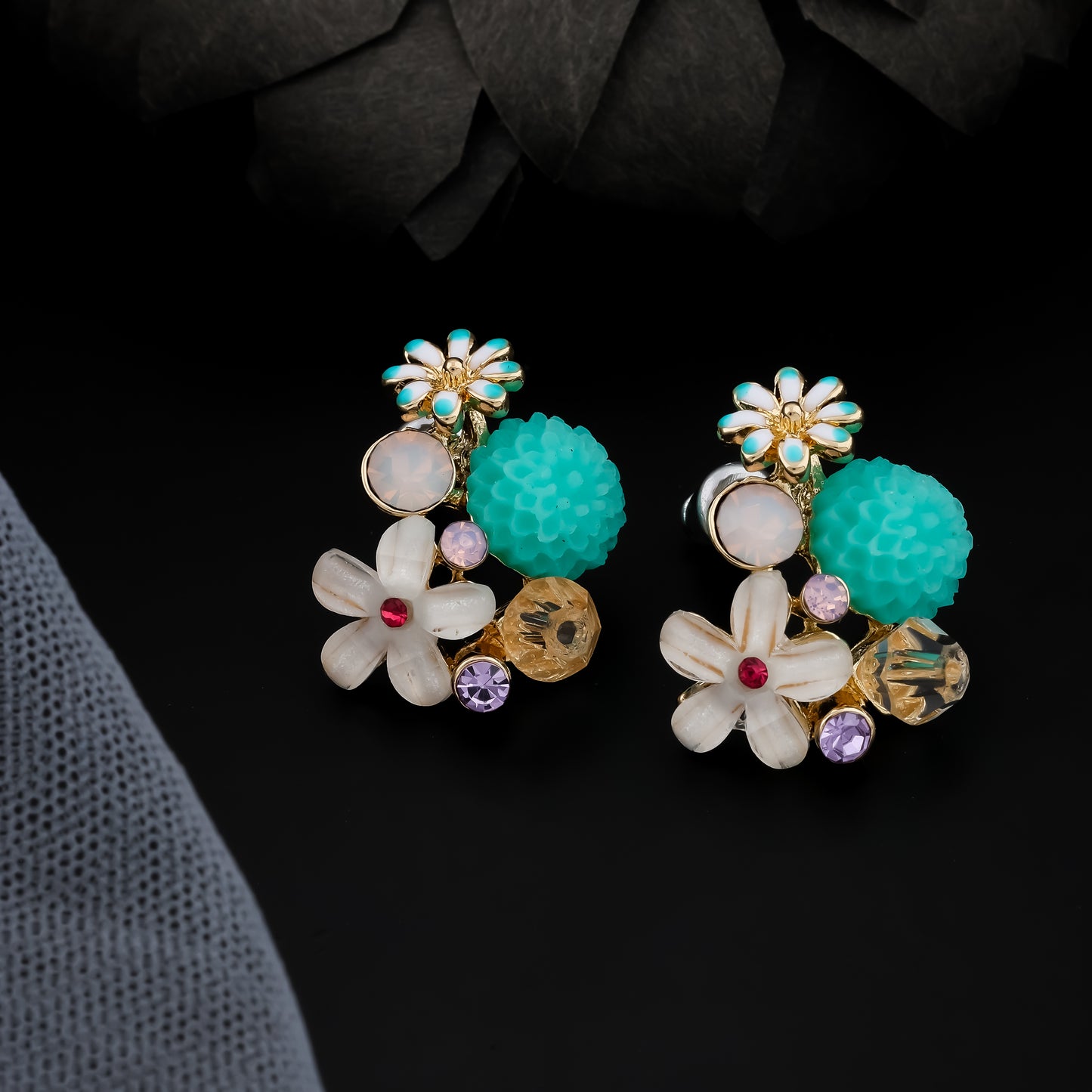 Floral Harmony Stud Earrings