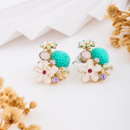 Floral Harmony Stud Earrings