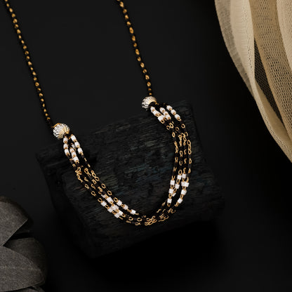 Half Mala Type Round Royal Mangalsutra
