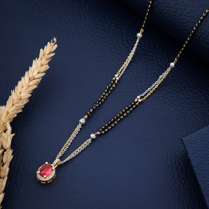 Crimson Aura Mangalsutra For daily use